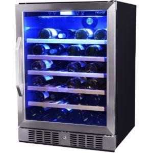 awr-520sb 52 bottle single zone builtin or freestanding wine cooler