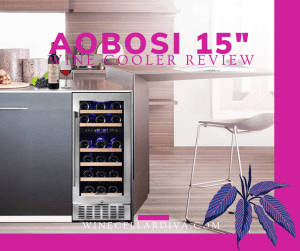 Aobosi Dual Zone 28 bottle wine cooler
